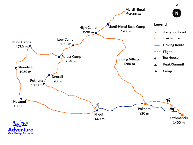 Map-Mardi-Himal-Trekking