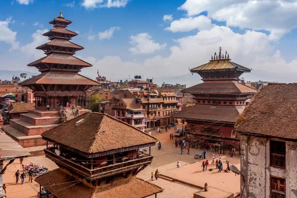 The Nyatapola Temple at Bhaktapur